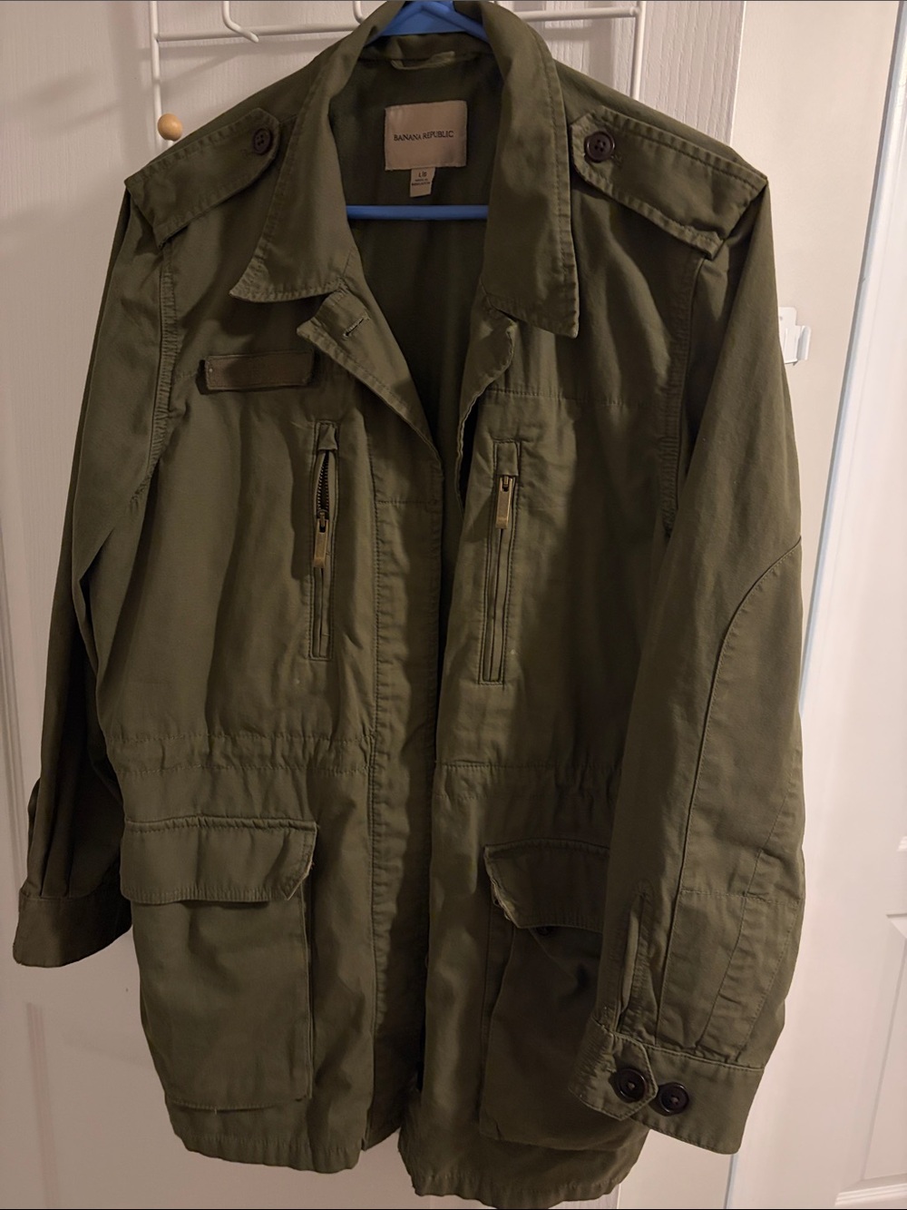Banana Republic Olive Green Military Field Jacket